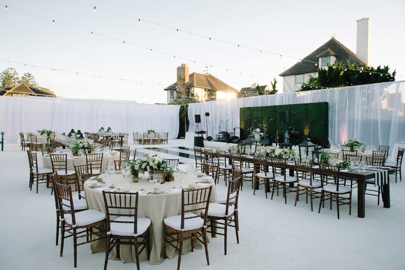 Oceanside Reception Space, Green %26 White
Photography: John Schnack Photography
Read More:
http://www.insideweddings.com/weddings/sweet-simple-beach-wedding-with-wood-detailing-in-california/870/ oceanside california reception space white green wood details fairy lights stage sheer curtains