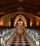 Church-Inspired Indoor Ceremony
Photography: Triple Cord Photography
Read More:
http://www.insideweddings.com/weddings/destination-wedding-with-outdoor-reception-lavish-after-party/982/ Grand del mar wedding ceremony diamond pattern tiles church feel wood chairs rustic elegant flowers