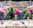 Green, Pink & Purple Floral Runner