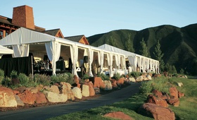Reception
Photography: CYMBIDIUM
Read More:
http://www.insideweddings.com/weddings/whimsical-outdoor-wedding-with-citrus-toned-florals-in-aspen/242/ Wedding reception at the Roaring Fork Club
