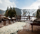 Wintry Ceremony Décor