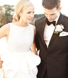 New Hampshire Couple
Photography: Jana Williams Photography
Read More:
http://www.insideweddings.com/weddings/ivory-gold-blush-lakefront-new-hampshire-wedding/412/ Keri Lynn Pratt wedding dress with sparkle bodice