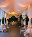 Elegant Cocktail Hour
Photography: Callaway Gable
Read More:
http://www.insideweddings.com/weddings/sunset-ceremony-neutral-toned-ballroom-reception-in-beverly-hills/578/ Pink drapery for tent cocktail hour with chandelier