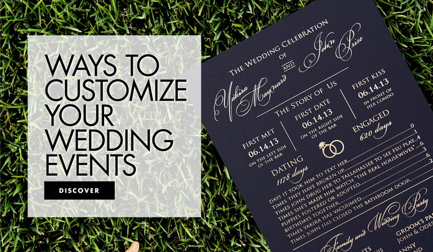 ways to customize your wedding events how to add a personal touch to your ceremony and reception
