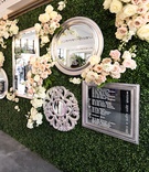 Gallery Hedge Wall Seating Chart
Photography: Carasco Photography
Read More:
http://www.insideweddings.com/weddings/classic-church-ceremony-reception-at-art-deco-venue-in-chicago/1294/ wedding reception green hedge wall flowers mirrors with seating assignments seating chart display