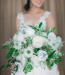Green %26 White Garden Wedding Bouquet
Photography: Clane Gessel Photography
Read More:
http://www.insideweddings.com/weddings/ocean-view-ceremony-with-cultural-traditions-elegant-reception/1291/ bride holding white flower greenery bouquet loose freshly picked garden rose roses ferns