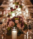 Low Centerpieces in Burgundy and Blush
Photography: Joe Photo
Read More:
http://www.insideweddings.com/weddings/the-unique-and-intimate-wedding-of-trains-bassist-hector-maldonado/879/ low floral centerpieces with garden roses hydrangeas, dahlias, olive, eucalyptus