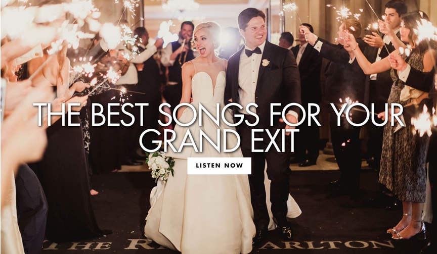 What Song Should Play During Your Grand Exit?
Article: What Song Should Play During Your Grand Exit?
Photography: Shaun Menary Photography
Read More:
http://www.insideweddings.com/news/planning-design/what-song-should-play-during-your-grand-exit/3615/ the best songs for your grand exit find out what song should play as you leave your wedding