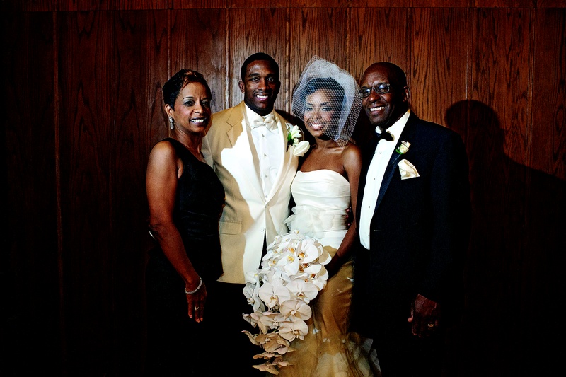 Parents of the Groom
Photography: Collins Metu Photography
Read More:
http://www.insideweddings.com/weddings/sarita-minor-and-jarett-dillard/432/ Jarett Dillard with bride and parents at wedding