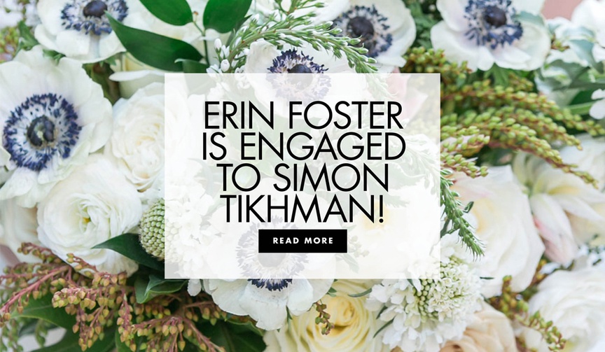 Erin Foster %26 Simon Tikhman are Engaged!
Article: Erin Foster and Simon Tikhman Are Engaged!
Photography: Jessica Claire Photography
Read More:
http://www.insideweddings.com/news/celebrity-style/erin-foster-and-simon-tikhman-are-engaged/4883/ erin foster is engaged to simon tikhman