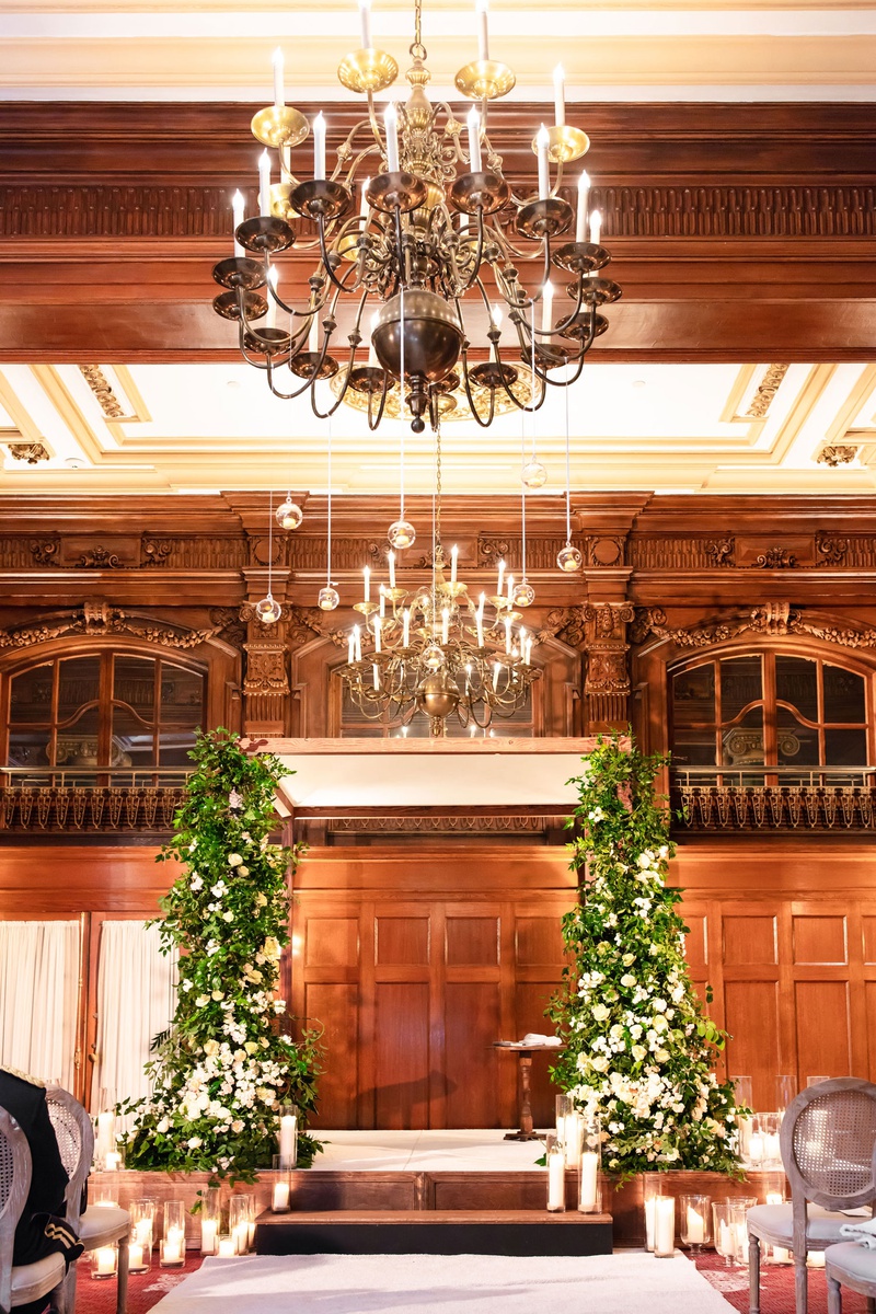 Candles %26 Greenery at Ceremony Ballroom
Photography: Mantas Kubilinskas Photography
Read More:
http://www.insideweddings.com/weddings/sophisticated-ceremony-ballroom-reception-in-washington-dc/1296/ wedding ceremony wood paneled ballroom greenery white flower chuppah candles oval back wood chairs
