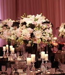 Sparkling Tablescape
Photography: Paul Barnett Photographer
Read More:
http://www.insideweddings.com/weddings/pink-black-wedding-at-the-grand-del-mar-in-san-diego-california/379/ Crystal-embellished details and black feather centerpiece