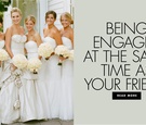 What to Do When You and Your Friend Are Engaged at the Same Time
Article: What to Do When You and Your Friend Are Both Engaged
Photography: Aaron Delesie Photographer
Read More:
http://www.insideweddings.com/news/planning-design/what-to-do-when-you-and-your-friend-are-both-engaged/4880/ bridesmaids in strapless white dresses carrying round ivory rose bouquets
