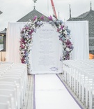 Blue %26 Purple Floral Arch
Photography: Kesha Lambert Photography
Read More:
http://www.insideweddings.com/weddings/romantic-wedding-with-vibrant-purple-decor-and-caribbean-traditions/1138/ outdoor wedding with ceremony arch featuring blue and purple flowers, white chairs