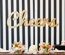Black-and-White Striped Backdrop
