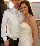 Country Bride %26 Groom in Ivory
Photography: Mark Steines
Read More:
http://www.insideweddings.com/weddings/western-wedding-with-rustic-decor-at-the-oldest-barn-in-iowa/705/ Shelly Bartels in Maggie Sottero wedding dress and Tyrel Nelson in white wedding attire