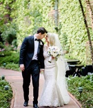 Claire Ziemba %26 Corey Scott
Photography: Studio This Is
Read More:
http://www.insideweddings.com/weddings/traditional-catholic-ceremony-elegant-reception-in-chicago/1206/ bride in trumpet mermaid fit and flare wedding dress groom in tuxedo bow tie long veil muted bouquet