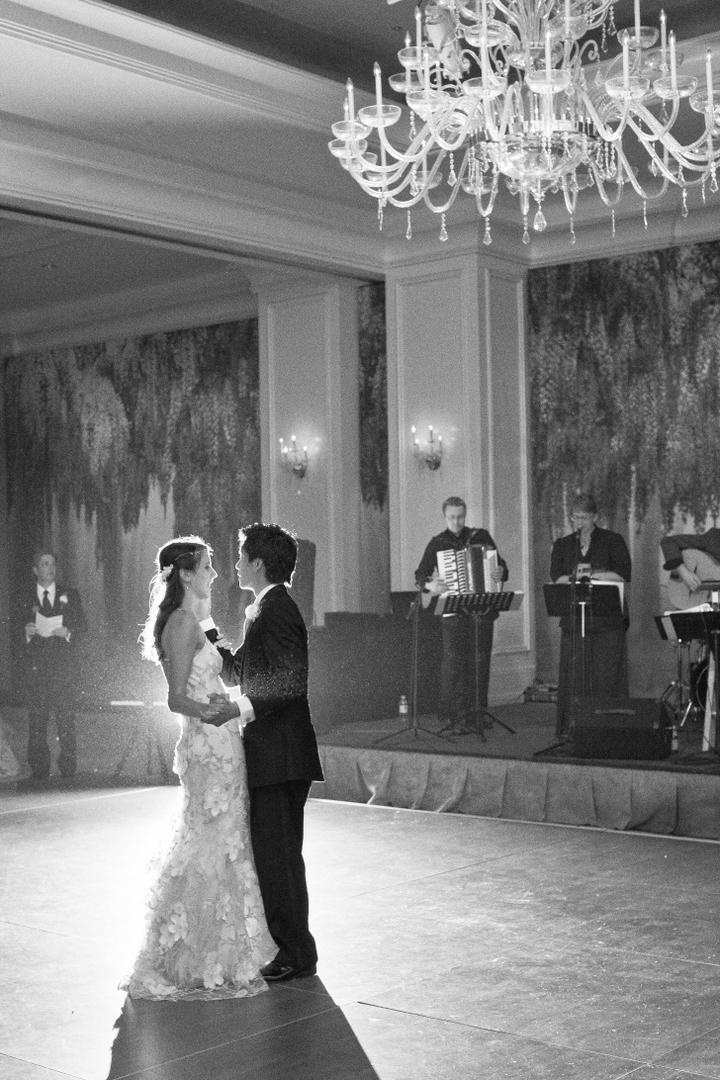 Live Wedding Band
Photography: Harwell Photography
Read More:
http://www.insideweddings.com/weddings/romantic-woodland-inspired-atlanta-wedding-with-natural-details/433/ Black and white photo of live band first dance