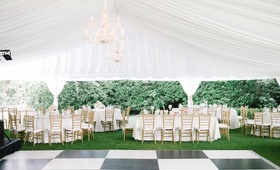 Tented Reception, Checkered Dance Floor, Chandelier
Photography: Aaron and Jillian Photography
Read More:
http://www.insideweddings.com/weddings/romantic-southern-wedding-with-delicate-color-palette-in-charleston/979/ tented reception checkered dance floor chandelier south carolina wedding outdoor classic gold