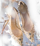 Pointed Toe, Golden Heels
Photography: Vue Photography
Read More:
http://www.insideweddings.com/weddings/snowy-winter-wedding-at-the-grooms-family-home-in-south-carolina/969/ renee caovilla bridal heels, pointed toe, gold, crystal