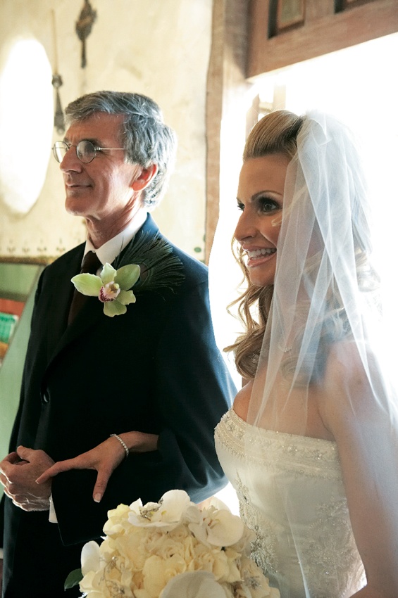 Father-of-the-Bride Boutonniere
Photography: Tony Florez Photography
Read More:
http://www.insideweddings.com/weddings/peacock-feather-themed-wedding-in-santa-barbara-california/166/ Father walking daughter down aisle