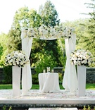 White Ceremony Structure
Photography: Kortnee Kate
Read More:
http://www.insideweddings.com/weddings/sophisticated-outdoor-wedding-celebration-in-cincinatti-ohio/424/ All-white wedding ceremony arch and flowers