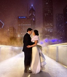 Bride and Groom
Photography: Bob %26 Dawn Davis Photography
Read More:
http://www.insideweddings.com/weddings/a-dream-winter-wedding-at-the-art-institute-of-chicago/563/ Bride in a Carolina Herrera gown with bustle train with groom in tuxedo in Chicago