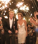 Wedding Sparkler Exit
Photography: Apertura Photo
Read More:
http://www.insideweddings.com/weddings/fall-california-wedding-with-european-inspired-details/215/ Groom and bride in reception dress after reception
