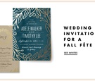 Fall Wedding Invitations