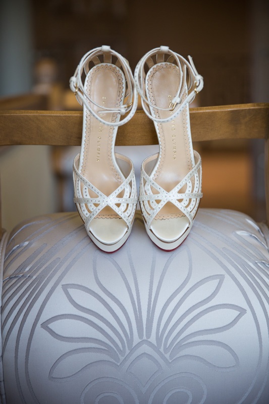 White Summer Wedding Shoes
Photography: Jay Lawrence Goldman Photography
Read More:
http://www.insideweddings.com/weddings/elegant-white-lavender-ballroom-wedding-with-cherry-blossom-trees/710/ Charlotte Olympia wedding shoes with peep toe and ankle strap