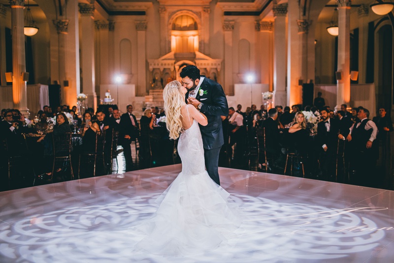 Romantic First Dance at Vibiana
Photography: Jimmy Bui Photography
Read More:
http://www.insideweddings.com/weddings/elegant-edgy-wedding-inspired-by-disney-at-vibiana-in-downtown-la/1229/ vibiana wedding reception bride in mermaid lazaro gown long blonde hair first dance kiss with groom