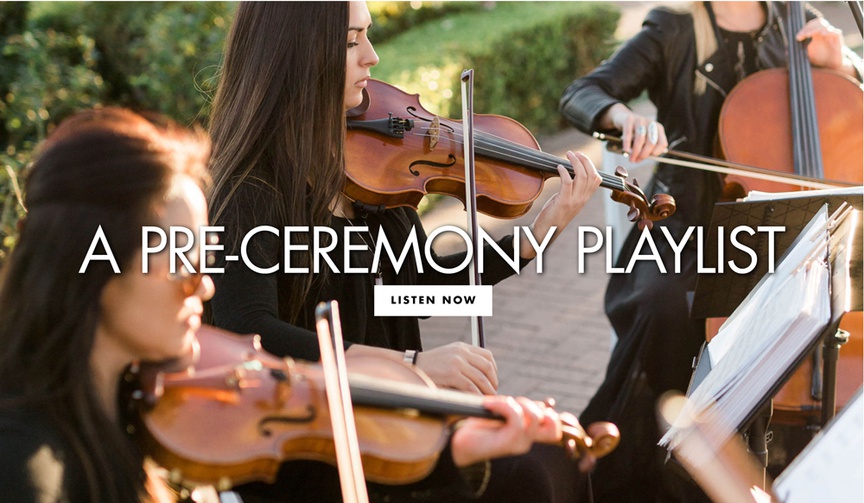 A Romantic Playlist for Before Your Ceremony
Article: A Romantic Playlist for Before Your Ceremony
Photography: Brett Hickman Photographers
Read More:
http://www.insideweddings.com/news/planning-design/a-romantic-playlist-for-before-your-ceremony/3403/ a pre ceremony playlist for your romantic wedding music