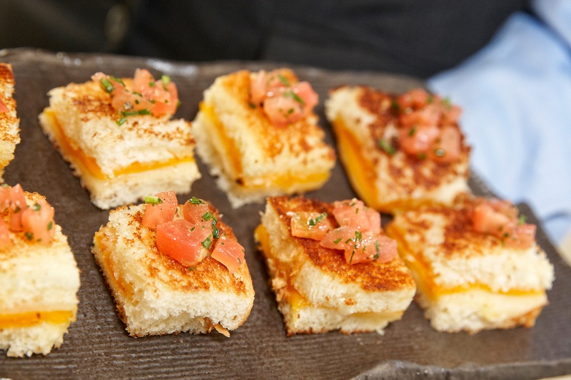 Miniature Grilled Cheese with Tomato
Photography: KingenSmith
Read More:
http://www.insideweddings.com/weddings/catholic-ceremony-soft-romantic-fairy-tale-reception-in-chicago/754/ miniature grilled cheese sandwiches with diced tomato served at the waldorf astoria chicago