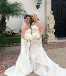 Brides in Wedding Dresses
Photography: James Johnson Photography
Read More:
http://www.insideweddings.com/weddings/intimate-moroccan-themed-chateau-wedding-in-california/323/ Lesbian couple hold matching calla lily bouquets