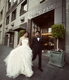 Layered Bridal Gown
Photography: Catherine Hall Studios
Read More:
http://www.insideweddings.com/weddings/metropolitan-san-francisco-wedding-at-luxury-hotel/411/ Bride and groom outside Tiffany & Co. in San Francisco