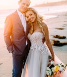Salme Klaus %26 Ken Dawson
Photography: Ashley Paige Photography
Read More:
http://www.insideweddings.com/weddings/romantic-ocean-view-ceremony-charming-reception-in-california/1337/ bride in custom trish peng wedding dress strapless jewel headpiece headband long blonde hair curls