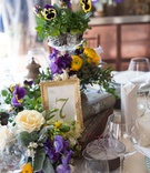 Garden-Inspired Arrangement, Purple-and-Yellow
Photography: Elizabeth Solano for John Solano Photography
Read More:
http://www.insideweddings.com/weddings/colorful-spring-bridal-shower-on-a-rooftop-in-new-york-city/965/ garden inspired arrangement purple yellow flowers new york city bridal shower wedding vintange