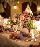 Romantic Floral-Print Table
Photography: Nathaniel Edmunds Photography
Read More:
http://www.insideweddings.com/weddings/church-ceremony-ballroom-soiree-inspired-by-the-streets-of-italy/1130/ Wedding reception flower print linens gold charger pink napkin blue ribbon rose flower pink blooms