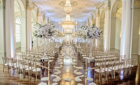 The Biltmore Ballrooms Ceremony
Photography: Milanés Photography
Read More:
http://www.insideweddings.com/weddings/white-silver-gold-wedding-at-the-biltmore-ballrooms-in-atlanta/680/ White, gold, and silver wedding ceremony decorations in Atlanta