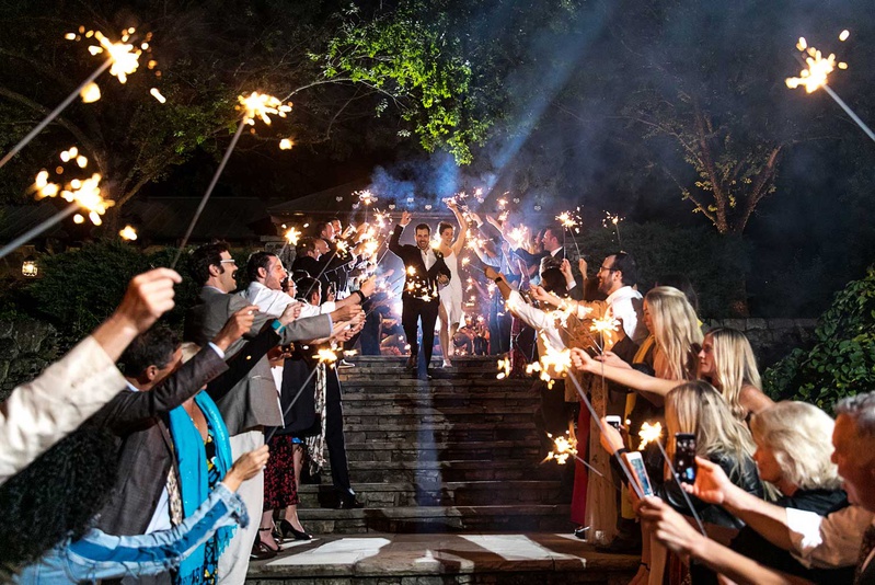 Sparkler Exit Down Stairs
Photography: Vue Photography
Read More:
http://www.insideweddings.com/weddings/destination-rustic-fall-wedding-at-a-farm-in-north-carolina/1202/ wedding grand exit sparkler exit bride and groom coming down stairs