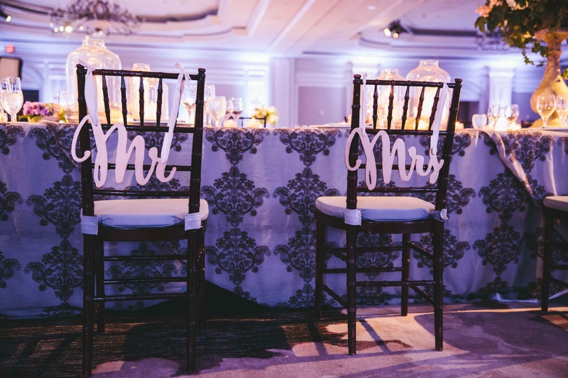 Reception Decor Photos Laser Cut Bride And Groom Chairs