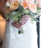 Summer Rose Bouquet
Photography: Michael Segal Photography
Read More:
http://www.insideweddings.com/weddings/rustic-elegant-wedding-in-ojai-valley-california/570/ Bride holding orange garden rose and white rose bouquet