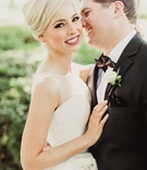 Lauren Zammerilla %26 Chart Westcott
Photography: Shaun Menary Photography
Read More:
http://www.insideweddings.com/weddings/luxurious-hotel-wedding-texas-fair-themed-after-party-in-dallas/1241/ Classic bridal gown illusion neckline sleeveless updo groom in suit and black bow tie lapel