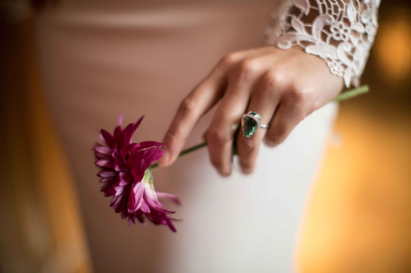 Bride's Silver-and-Green Ring
Photography: Lindsay Adler Photography
Read More:
http://www.insideweddings.com/weddings/vintage-inspired-styled-shoot-at-old-world-estate-in-new-york/919/ brides silver green ring wedding styled shoot vintage new york jewelry accent piece