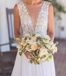 Hand-Tied Rustic Wedding Bouquet
Photography: Matt Kennedy Photography
Read More:
http://www.insideweddings.com/weddings/alfresco-ceremony-rustic-chic-barn-reception-in-san-luis-obispo/881/ Bride in Mira Zwillinger wedding dress from Carine's Bridal Atelier holding rustic wedding bouquet