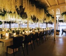 Floral Installation & Woven Pendants