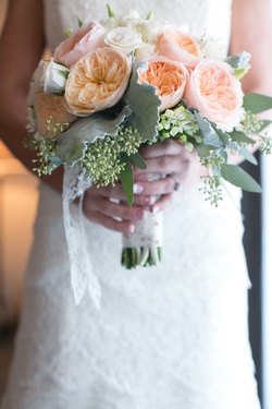 Photography: Michael Segal Photography
Read More:
http://www.insideweddings.com/inspiration/board/136/kchristy/beautiful-bouquets/ Bride holding orange garden rose and white rose bouquet