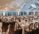 Tented Reception with Drapery & Lights