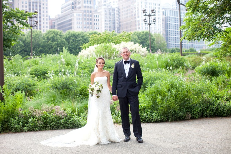 Bride and Groom in Chicago Park
Photography: Eric Kelley
Read More:
http://www.insideweddings.com/weddings/summer-wedding-with-clean-color-palette-modern-design-in-chicago/776/ bride in vera wang gown, groom in j. crew, chicago park