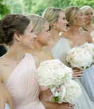 One-Shoulder Pastel Bridesmaid Dresses
Photography: Karlisch Studio
Read More:
http://www.insideweddings.com/weddings/southern-chic-wedding-in-oklahoma-with-performance-by-boyz-ii-men/697/ Bridesmaids in strapless and one-shoulder gowns in pastel shades